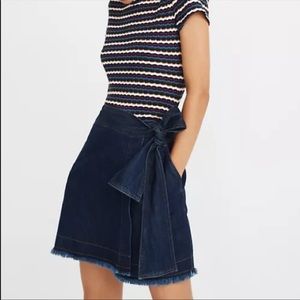 Madewell x Karen Walker denim killick skirt size 4